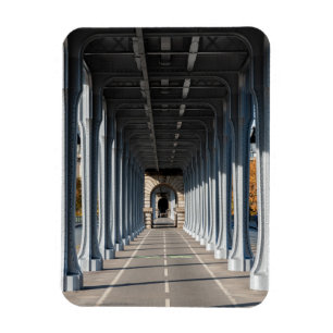 Cycle Path on the pont Bir-Hakeim - Paris, France Magnet