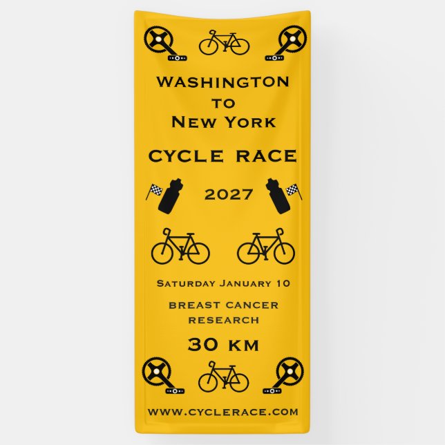 Cycle Race Finish Banner (Vertical)