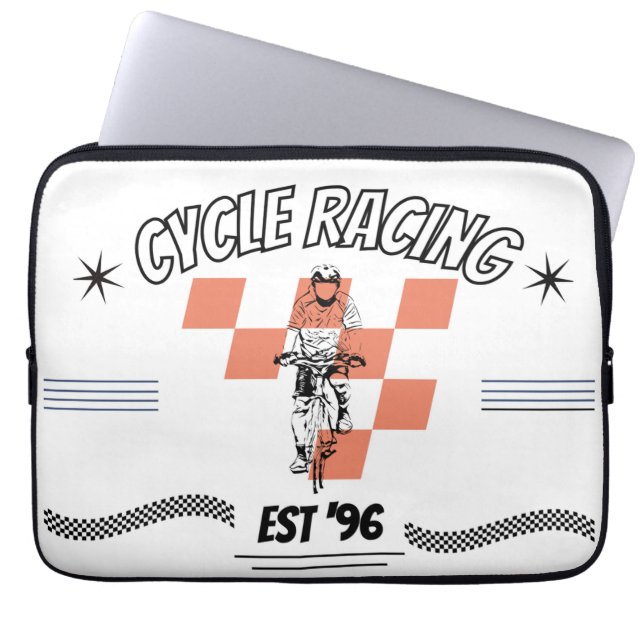 CYCLE RACING LAPTOP SLEEVE (Front)