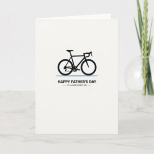 Cycle Silhouette Fathers Day Card