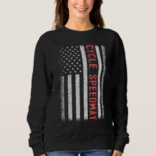 Cycle Speedway American Flag 4th Of July Sweatshirt