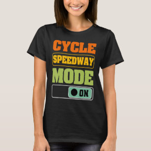 Cycle Speedway Biker Bicycle Racer Cyclist Retro V T-Shirt