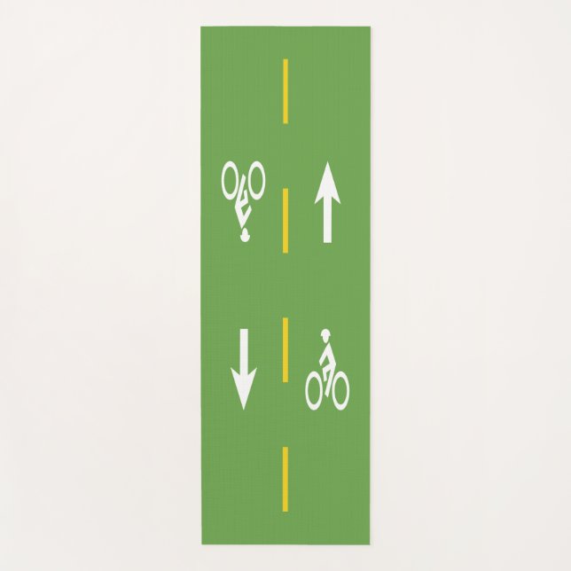Cycle Track Yoga Mat (Front)