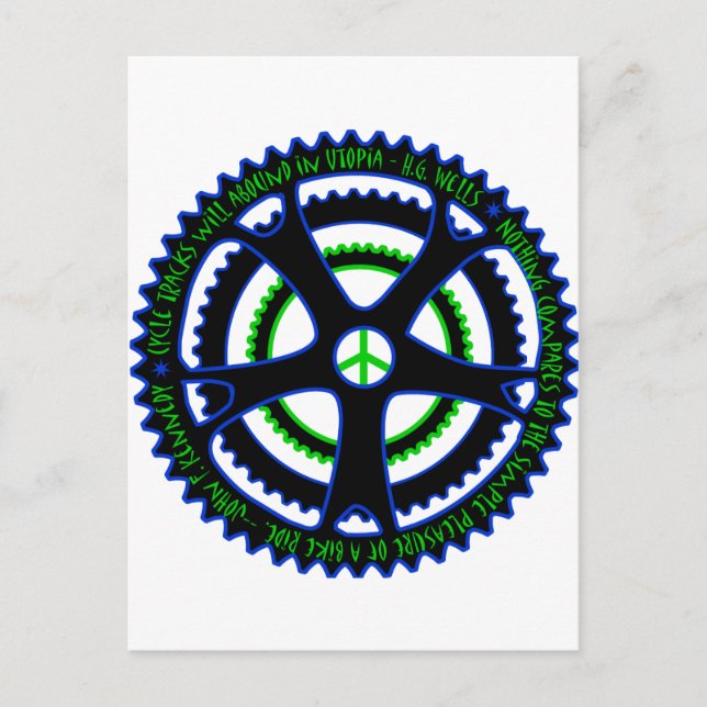 Cycle Tracks Will Abound in Utopia Postcard (Front)