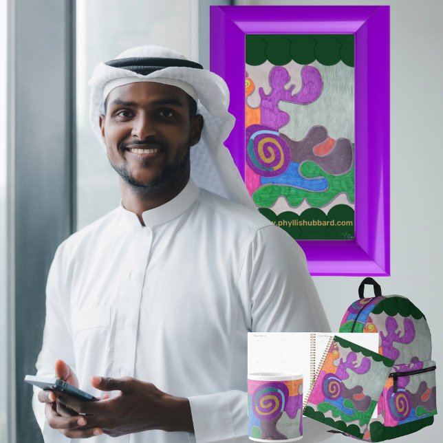 Cycle Wrapping Paper Sheet (Get the full "Cycle" collection at: https://bit.ly/SmartArtZazzle. )