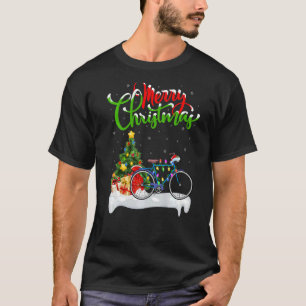 Cycle  Xmas Decorations Santa Cycle Christmas T-Shirt