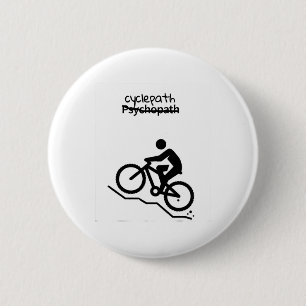 Cyclepath Funny Mountain Biking (mtb) 6 Cm Round Badge