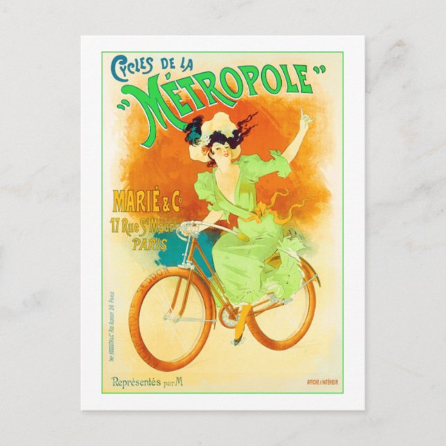 Cycles de la Metropole Postcard (Front)