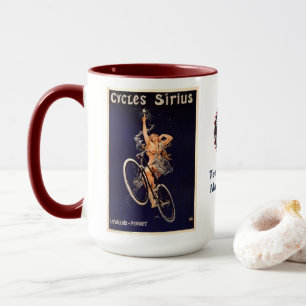 Cycles Gladiator Retro  Vintage Cycling Add Name Mug