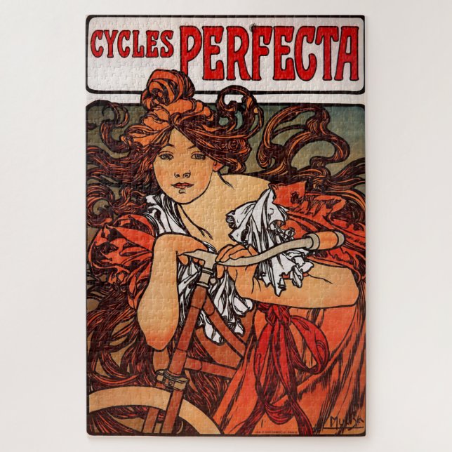 Cycles Perfecta: An Art Nouveau Edition 2 Jigsaw Puzzle (Vertical)