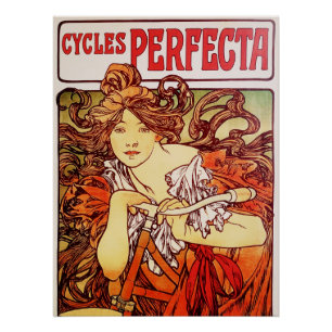 Cycles Perfecta by Alphonse Mucha Poster