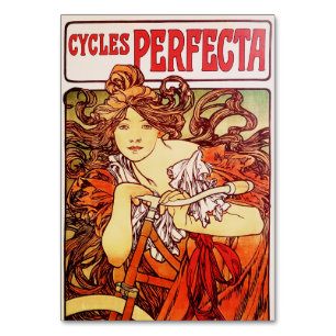 Cycles Perfecta by Alphonse Mucha Table Number
