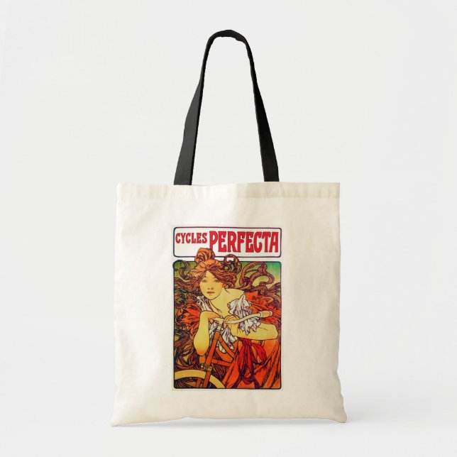 Cycles Perfecta, Mucha Tote Bag (Front)