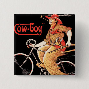 Cycles Tnomed "The Cowboy" Bicycle 15 Cm Square Badge