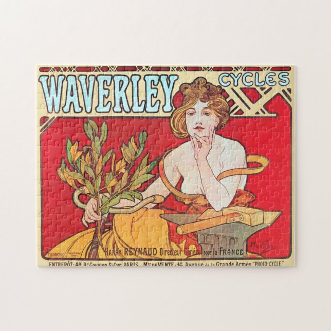Cycles Waverley, Mucha Jigsaw Puzzle (Horizontal)