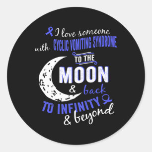 Cyclic Vomiting Syndrome Awareness For Womenmen Classic Round Sticker