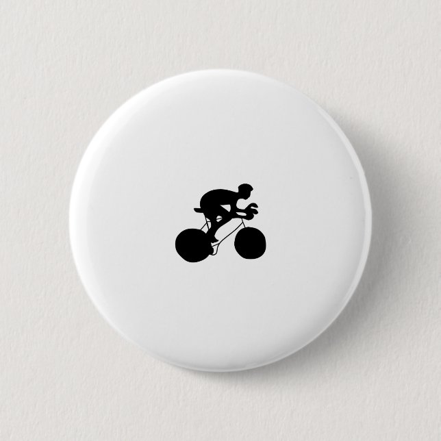 Cycling 6 Cm Round Badge (Front)
