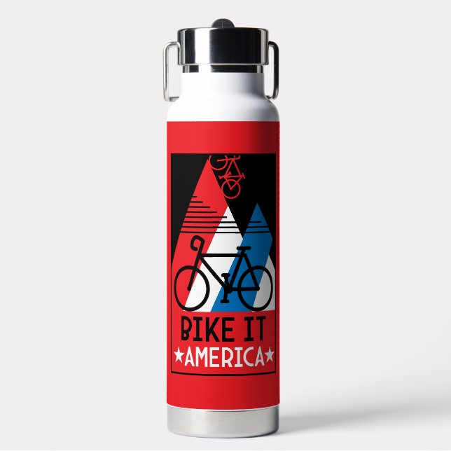 Cycling America Water Bottle (Front)