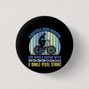 Cycling Art A Bicycle Ride Around 3 Cm Round Badge