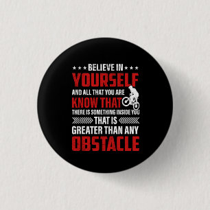 Cycling Art Believe In Yourself 3 Cm Round Badge