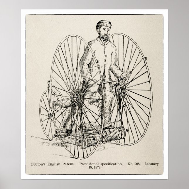 Cycling Art, Energy and Locomotion Print (Front)