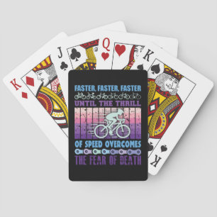 Cycling Art Faster Faster Faster Playing Cards