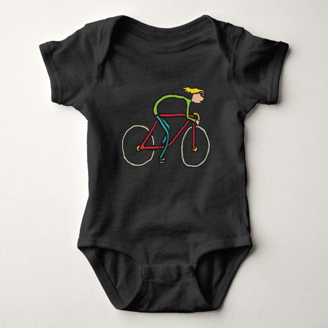Cycling Baby Bodysuit (Front)