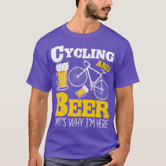 Cycling Beer Funny Cyclist T-Shirt
