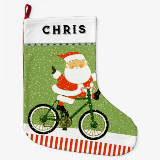 Cycling Bicycle Holiday Gift Large Christmas Stocking