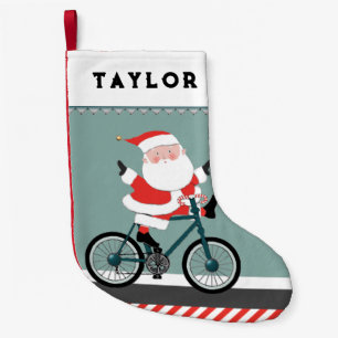 Cycling Bicycle Small Christmas Stocking