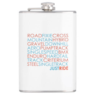 Cycling Bicycles Bikes Mountain Bike Just Ride Hip Flask