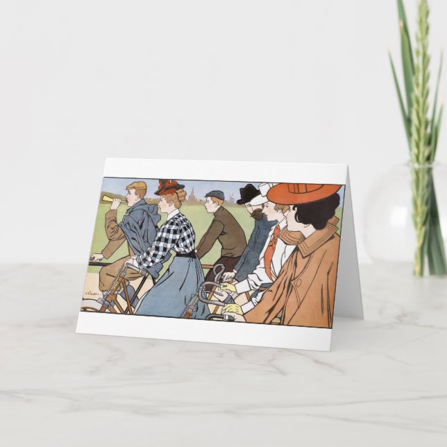 Cycling, Bicycles, Van Caspel Card (Front)