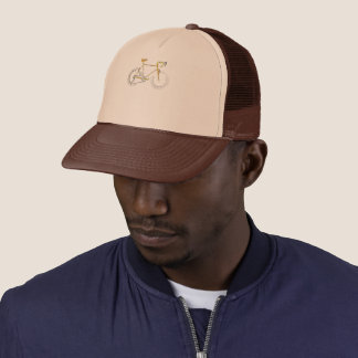 Cycling Bike Words | Bicycle Parts Graphic Design  Trucker Hat