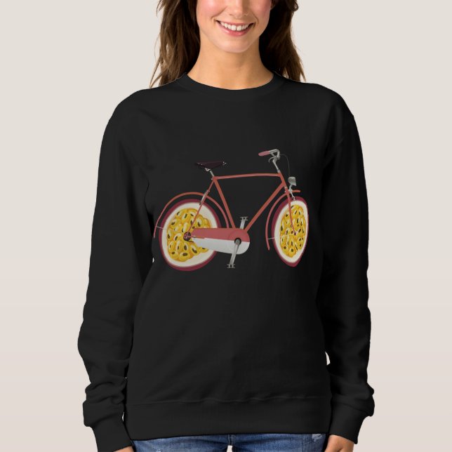 Cycling Biking Bicycle MTB Cyclist Passion Fruit W Sweatshirt (Front)