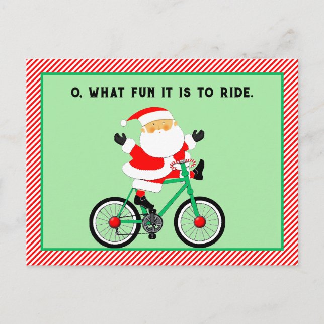Cycling Biking Christmas Cards (Front)
