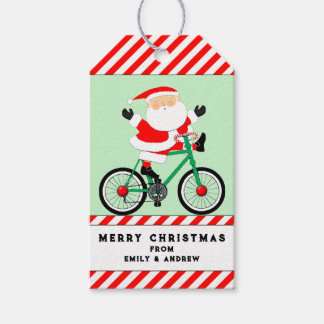 Cycling Biking Christmas Gift Tags