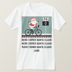 Cycling Biking Christmas T-Shirt
