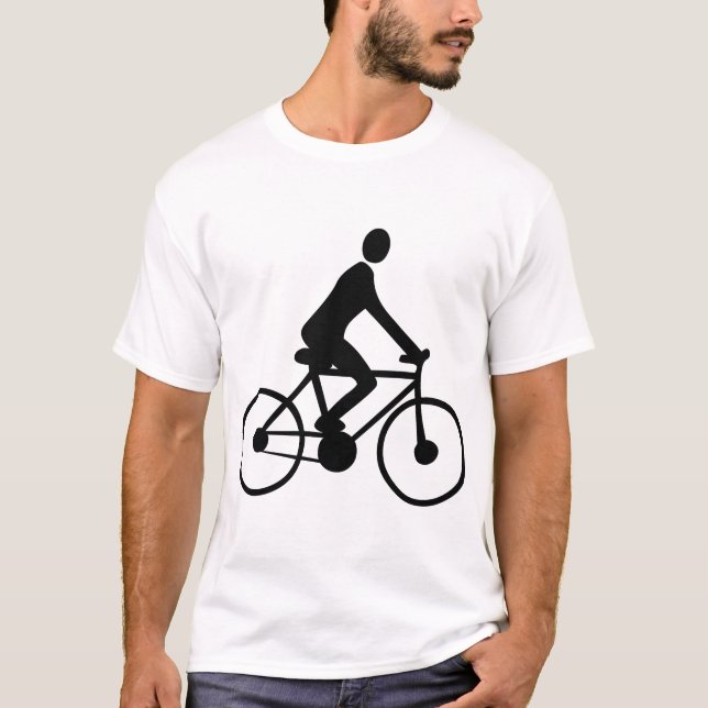 Cycling - Black T-Shirt (Front)