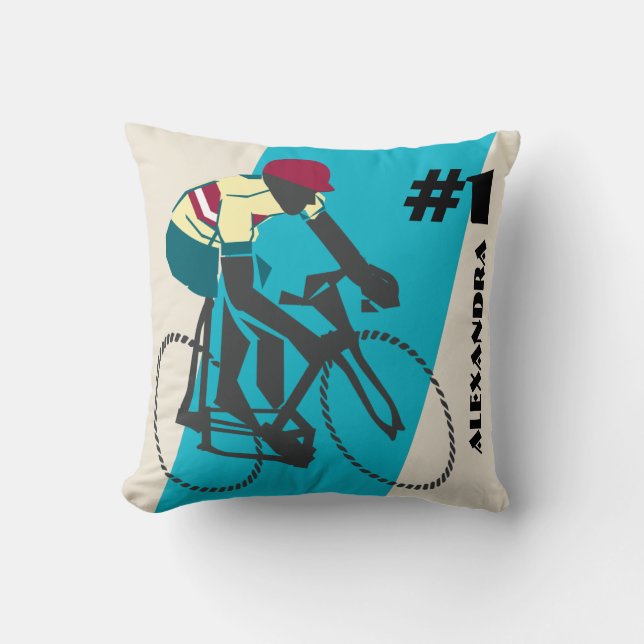 Cycling (Blue) Cushion (Front)