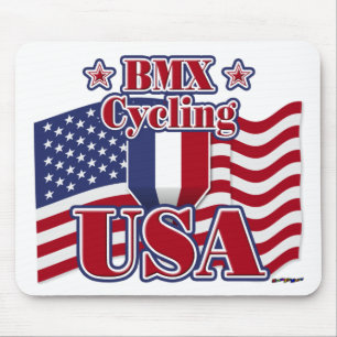 Cycling BMX USA Mouse Pad