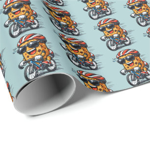 Cycling Breakfast Bar Wrapping Paper