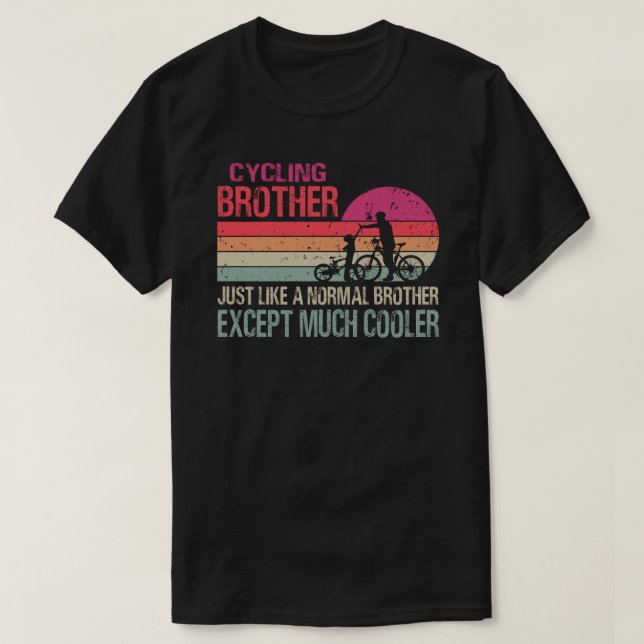 Cycling Brother Cycle Bike T-Shirt (Design Front)