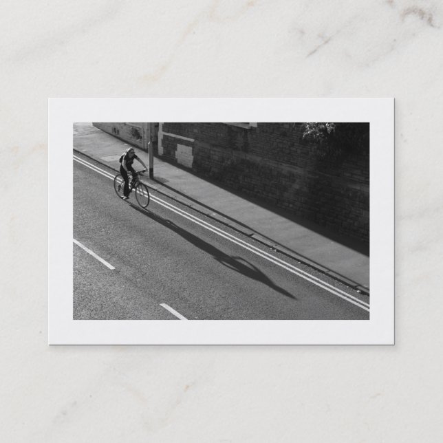 Cycling BW Business Card (Front)
