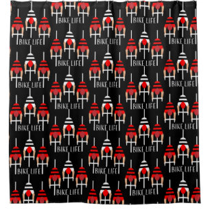 Cycling Canada Shower Curtain