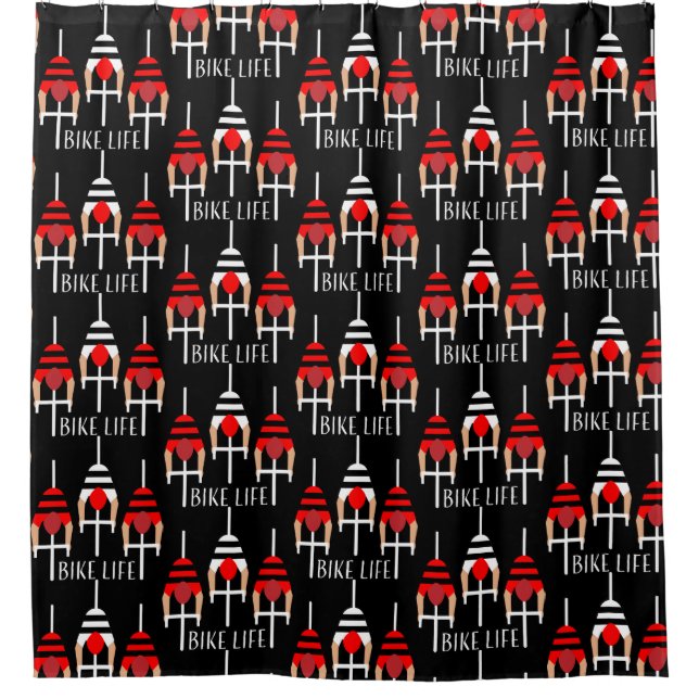 Cycling Canada Shower Curtain (Front)