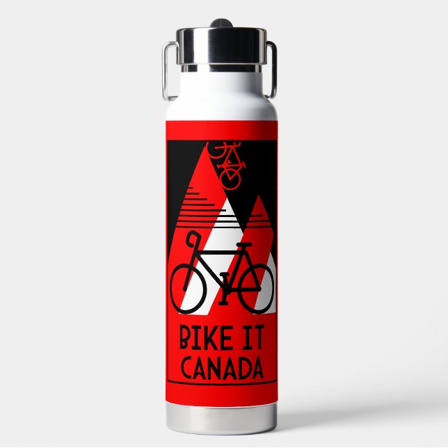 Cycling Canada Water Bottle (Front)