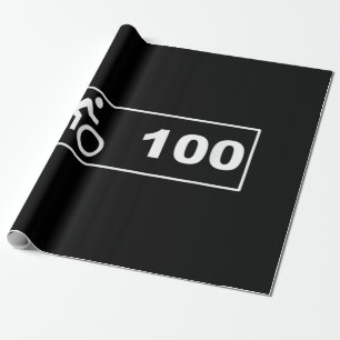 Cycling - Century Ride 100 Wrapping Paper