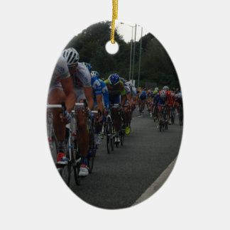 Cycling Ceramic Ornament