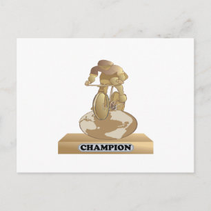 Cycling Champion Postcard