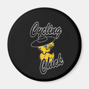 Cycling Chick #4 Magnet